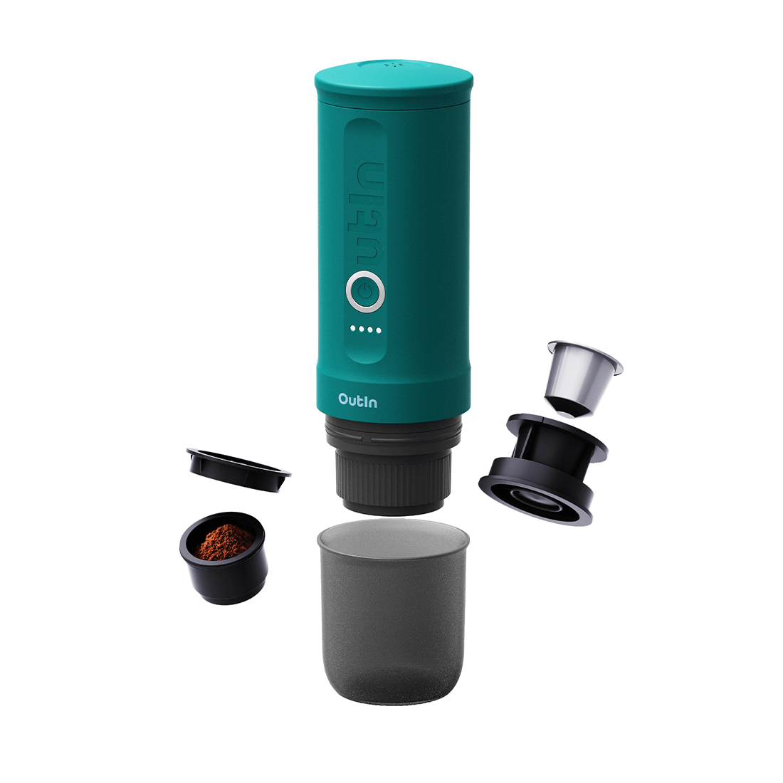 Máquina de café expreso portátil Nano (Outin Teal)