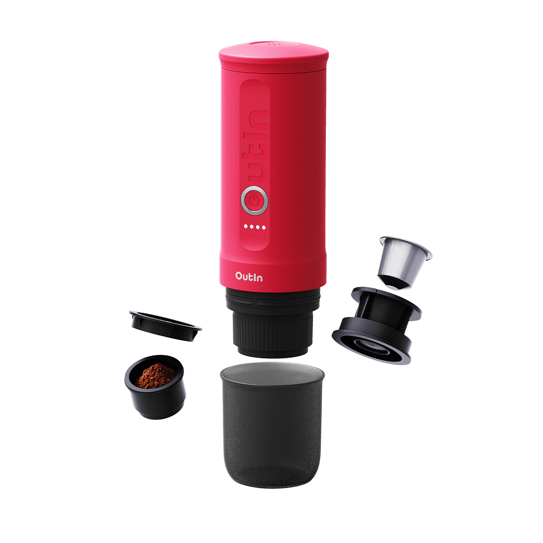 Macchina per caffè espresso Nano portatile (rosa fucsia)