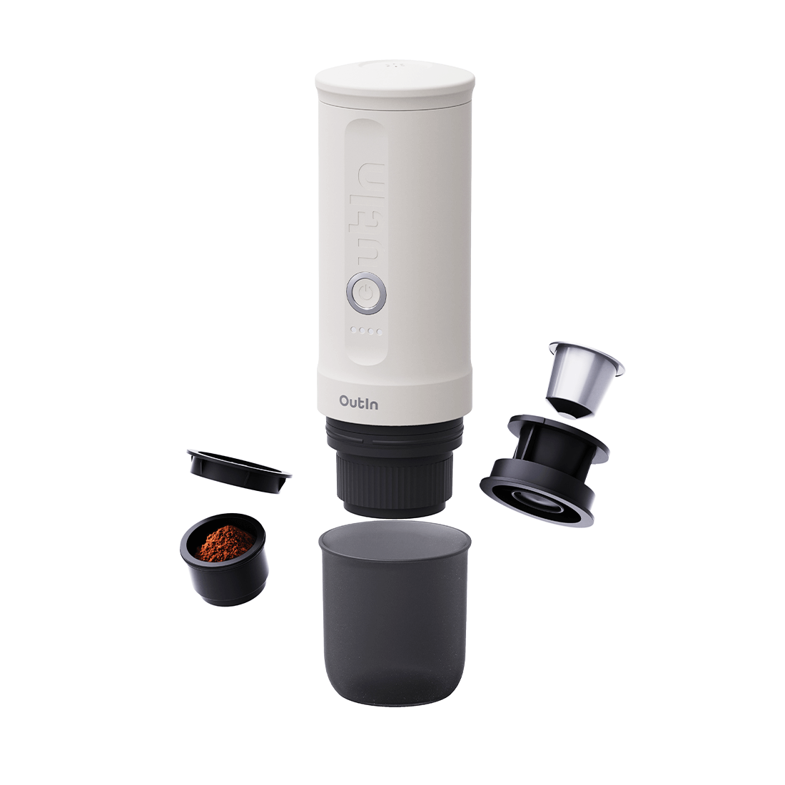 Nano Portable Espresso Machine (Pearl White)